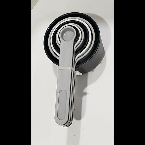 8pc Plastic Measuring Cups Gray - Room Essentials - Picture 4 of 4